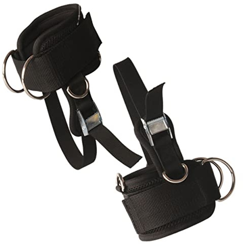 TOYZFRIENDY 2 Piezas Correas de Tobillo Ajustables para Gimnasio de Correa de Sujeción para Pesas Banda de Entrenamiento Resistente y para Fitness Casa y Gimnasio