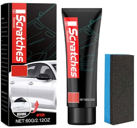 Scratch Free Stove Top Scratch Remover - Polishing Wax for Glass Ceramic Stove Top - Cooktop Heavy Duty Cleaner and Polish - Car Paint Scratch Repair, with Sponge (1, one size)