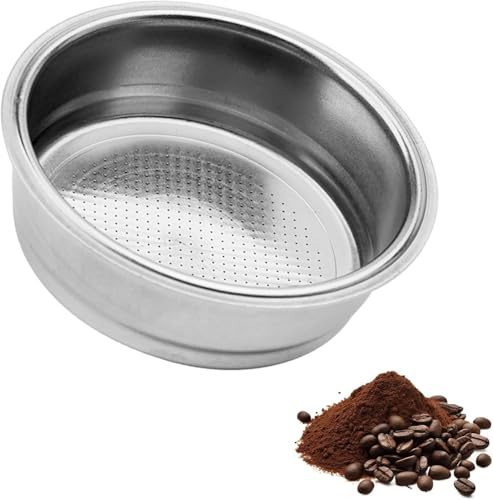 Filtro da caffè in acciaio inox da 51 mm, filtro per caffè espresso, cestino filtro per filtro per caffè, accessorio per macchina espresso, 8-10 g (1 tazza), filtro fine per barista