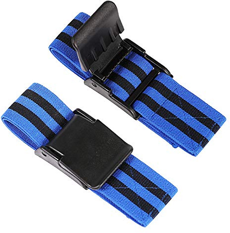 TAVIEW Occlusion träningsband, armar ben muskelband för blodflödesbegränsningsträning, starka elastiska biceps lårremmar för snabb muskeltillväxt (2 st armband)
