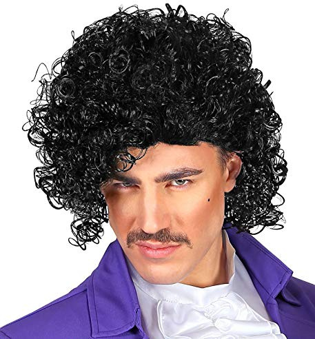 W WIDMANN MILANO Party Fashion - Perücke 80s Rockstar | Rockstar Look für Karneval, Mottoparty und 80er Jahre Kostüme