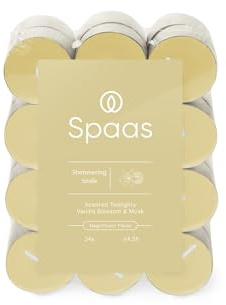 Spaas Bougies Chauffe-plats Parfumées block pack x24 4,5h - Shimmering Smile