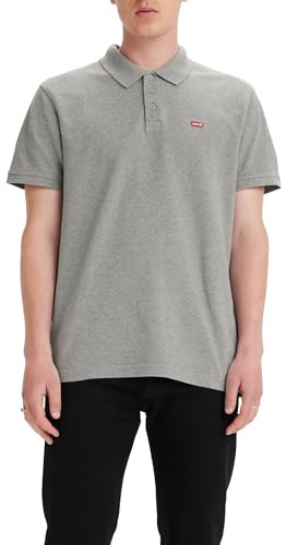 Levi's Housemark Polo, T-shirt Uomo, Grey Heather, M