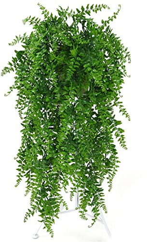 PUYYDS Simulation Farn Gras Grün Gefälschte Pflanzen Künstliche Real Touch Blatt Blätter Blume Wandbehang Pflanzen Home Künstliche Pflanzen