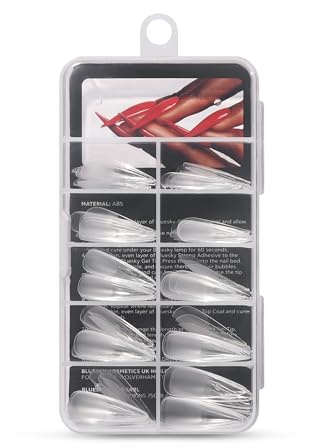 Bluesky Soft Gel Nail Tips - Stiletto Nails - Full Cover x 100