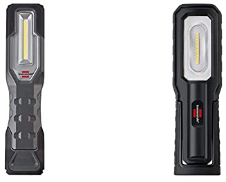 Brennenstuhl LED Akku Handleuchte HL 1000 A IP54 / LED Arbeitsleuchte für außen mit COB LED & LED Akku Handleuchte HL 700 A/LED Arbeitsleuchte für außen IP54