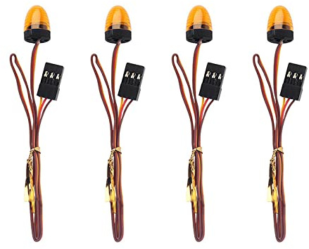 4 Stück LED-Stroboskop-Blinklichter für Tamiya 1/14 RC Engineering Truck Ersatzteil Zubehör