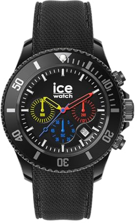 ICE-WATCH - Ice Chrono Trilogy - Schwarze Herrenuhr mit Plastikarmband - 021600 (Medium)