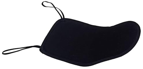 Toyvian Geigenzubehör Elastisches Band Design aus Baumwolle Kinnhalterschutz für Violine Schwarz mit Schwammpolster Komfortabel und Sicher Passend für 4/4-1/8 Violine
