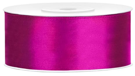 Satinband Auswahl aus 25 Farben und 6 Breiten 3mm 6mm 12mm 25mm 38mm 50mm Dekoband als Deko für Hochzeit, zum Basteln, als Geschenkverpackung