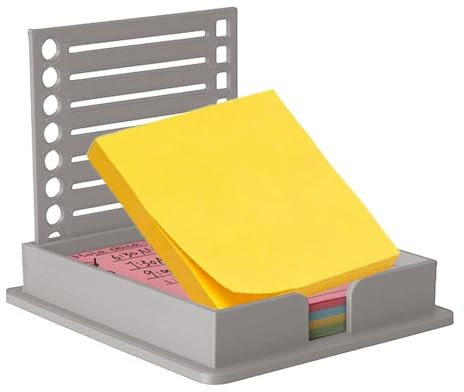 Haftnotizbehälter | Klebepads Spender Halter mit Schablone | Haftnotizen Spender Halter für Schreibtisch, Zuhause, Schlafzimmer, Kinderzimmer, Höhle