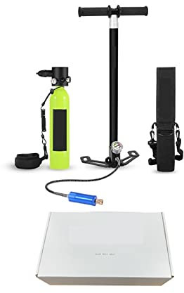 Mini bouteille de plongée sous-marine portable, 0,7 L Avec Combinaison De Pompe À Haute Pression Nageant Avec Un Respirateur De Plongée Respirant De 12 À 15 Minutes. pour l'exploration sous-marine et