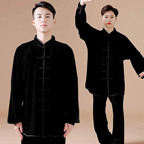 Unisex-Tai-Chi-Uniform, traditionelle chinesische Tai-Chi-Uniform aus strapazierfähiger Seide – für morgendliche Zen-Meditationsübungen, C-XL