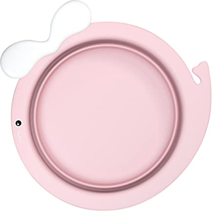 ifundom Faltbares Babywaschbecken Kinder Waschschale Klappwaschbecken Aus Robustem Material Cartoon Wal Design Tragbar Für Unterwegs Und Babyspflege