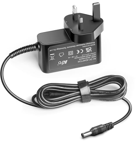 KFD 21V Battery Charger for Aurzen Eazze D1 D001 Smart Mini Projector AKIYO O1 Mini Portable Projectors Power Adapter, Yoton Y3 Video Beamer Adaptor, Majority Quadriga Speaker UK Plug Charging Cable