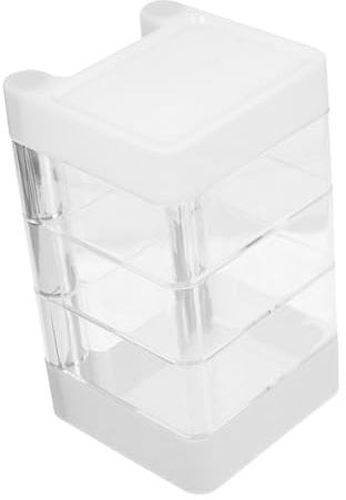 MUELODSIC Scatola Portaoggetti Trasparente Rotazione Portagioielli Multistrato Per Gioielli Orecchini Collane Custodia Portaanello Organizer Per Trucco Da Scrivania