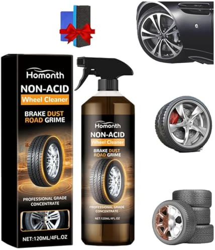 120ml Nettoyant Pour Jantes Wheelblaze, Convertisseur De Rouille Polyvalent Et Puissant Wheel, transforme les roues sales en brillance instantanée et protection durable (1)
