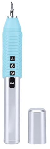 ZAICOLER Coltello da Taglio Ad Ultrasuoni, Display di Stato Intelligente 40KHz 30W 1-12 Mm Taglio Lucidatura Taglierina Acrilica con 5 Lame in Lega e Illuminazione a LED Taglierine