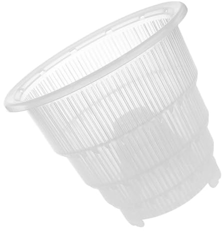GAROZATION Hydroponic Planting Basket Mesh Net Pot 12cm Plastic Nursery Pot with Air Column for Indoor Outdoor Garden Growing