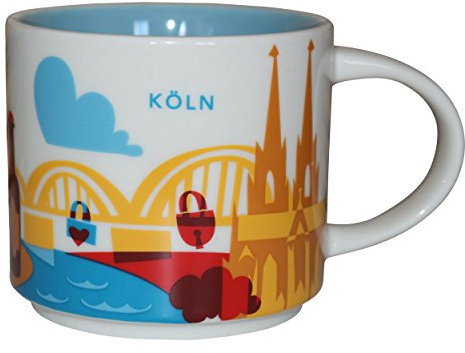 Starbucks City Mug You Are Here Collection Köln Keramik Kaffeetasse Coffee Cup