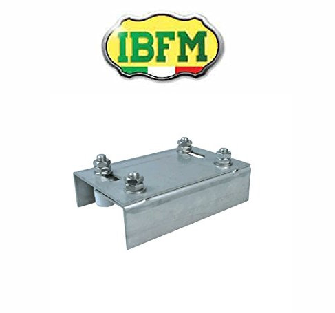 Placas inoxidable de guía ajustables a 4 rodillos para puertas correderas Art. 965 IBFM de acero inoxidable rodillos de nailon