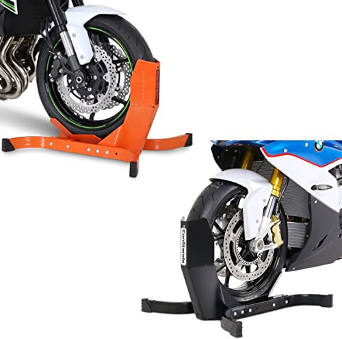 2X Motorradwippe schwarz-orange matt kompatibel mit Chopper/Custombike CB38427