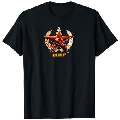 CCCP - Camiseta de la Unión Soviética con martillo y hoz Camiseta