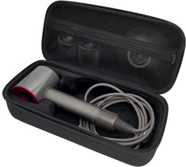 hard case for Dyson hair dryer hard travel storage Caring Case with All Attachments All Black