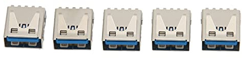 Porta di Ricarica USB da 5 Pezzi, Sostituisce La Porta USB Danneggiata Della Console PS5, Compatta e Portatile, Materiale Metallico di Alta Qualità Adatto per La Porta di Ricarica USB Della