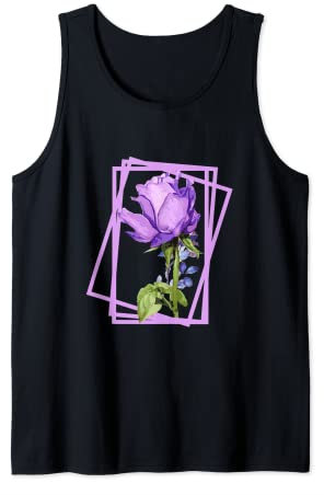 Rosa Cultivar Noble de color lila Camiseta sin Mangas
