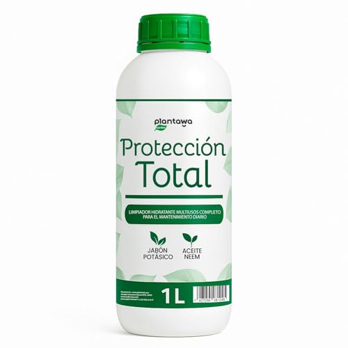 PLANTAWA Protección Total Jabón Potásico + Aceite de Neem 1L | Solución Integral | Aplicación Sencilla y Versátil | Máxima Eficacia | Uso en Interiores y Exteriores