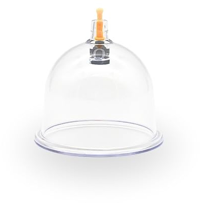 prado 100 Stück Tokyo Schröpfgläser aus Kunststoff, Tokio Hijama, Vakuummassage, Schröpfen,Vakuumglöckchen, Schröpfset, Hacamat Kupası (U3 - gebogene 5,1cm)