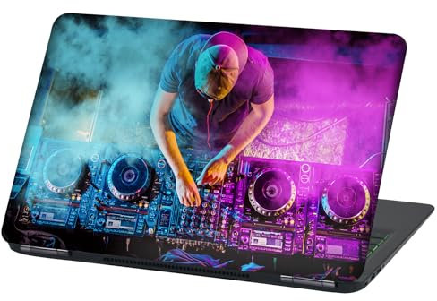 Finest Folia Copertura della Pellicola per Laptop: strana Pellicola Adesiva, Adesivo per Notebook, Copertura Protettiva, Adesivo Autoadesivo in Vinile, 15 Pollici, LP95 DJ