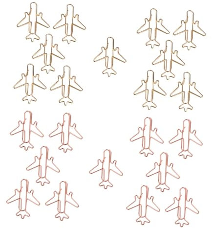 STOBOK 96stücke Kreative Büroklammern Flugzeugform Bunte Lesezeichen Clips Für Schule Büro Und Bastelarbeiten Für Notizen Fotos Memos Und Scrapbooking