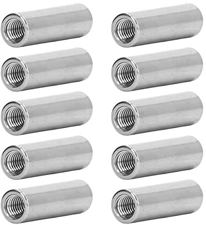 10-teiliges Edelstahl-M8 X 1,25-Überwurfmuttern-Set für Maschinen und Heimdekoration mit Zuverlässiger Verbindung