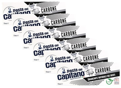 Dentifricio CARBONE Vegetale Attivo Bio, Sbiancante Naturale Dei Denti In Pasta Nera, Efficace Contro Le Sostanze Che Macchiano Lo Smalto, Tubetto da 75 ml (6)