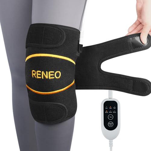 RENEO Electric Heating Pad for Knee Pain Relief, Automatic Shut-Off, Portable Knee Warmer, Heated Knee Brace Support for Arthritis, Joint Stiffness, Knee Surgery Recovery