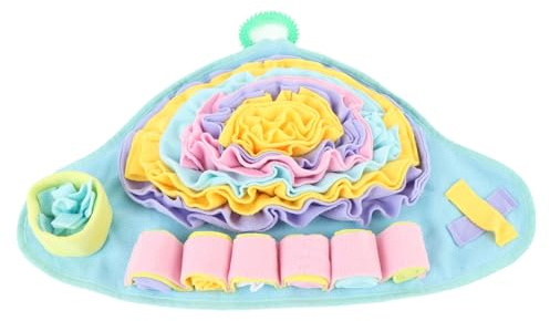 Oytrui Pet Snuffle Mat for Dogs Interactive Feed Puzzle Uppmuntrar Foderfärdigheter Släckt ätande Sniffmatta för Valpar