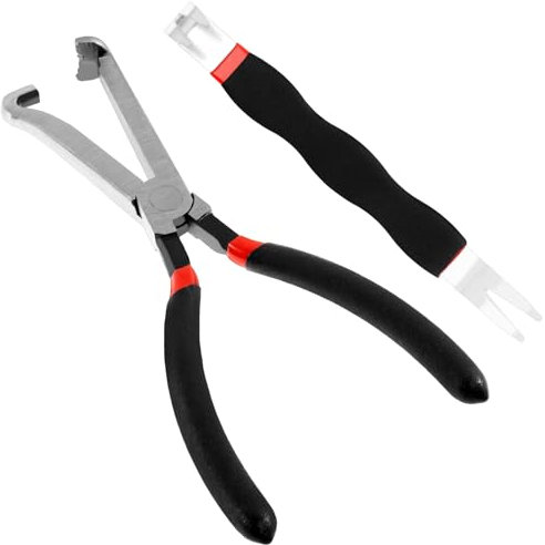 2pcs Electrical Disconnect Pliers Straight Automotive Connector Pliers Electrical Connector Separator for Wiring