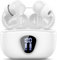 Cuffie Bluetooth, Auricolari Bluetooth 5.3 Stereo HiFi con 4 HD Mic, Cuffie Wireless In Ear ENC Cancellazione Rumore, 40 Ore LED Display Touch Control, Cuffiette Bluetooth IP7 Impermeabili, Bianco