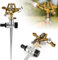 Viitech Aspersor de césped, 18 m de alcance, 450 L/H con enchufe de tierra, aspersor de césped de 360 grados, aspersor de sectores, riego de jardín, sistema de riego, rociador de agua