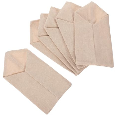 CIYODO 6 Piezas Porta Cubiertos de Arpillera para Decoración Navideña Soporte Rústico de Utensilios para Mesa de Boda y Fiestas para Celebraciones de Navidad