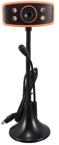 DIYEAH Webcam 720p con Microfono Integrato per Desktop e Laptop | Abs, Plug And Play Usb, Regolabile per Videoconferenze e Riunioni Online