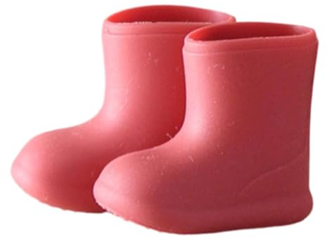 JunZheHub Puppenschuhe, Mini Wasserfeste Mode Puppenschuhe OB11 für Puppen Im Maßstab 1:12, Weiche, Niedliche Foto Requisite, Stabile Puppen, Accessoires, Spiel, Rot