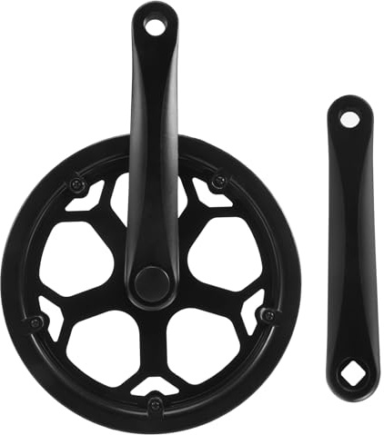 Aboiledy Fahrrad-Kurbelgarnitur Set, 48T Bicycle Crankset 170mm Fahrrad Kurbelgarnitur, CNC Klappbare Fahrradkurbelgarnitur für Speed Bike, BMX Rennrad Citybike