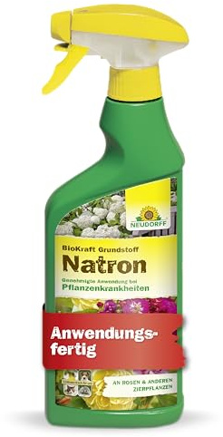 Neudorff BioKraft Grundstoff Natron – Anwendungsfertiges Spray gegen Pilzkrankheiten an Rosen und anderen Zierpflanzen, mit pflanzlichen Inhaltsstoffen, 500 ml