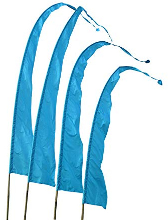 Bali-Fahne, Polyester, aquamarine, 3 Meter