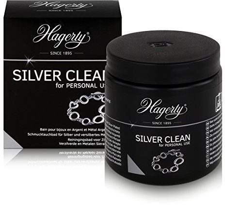 Hagerty Silver Clean Lot de 2 nettoyants pour bain d'argent (170 ml) avec panier de plongée.