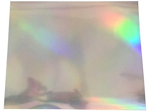 SUPVOX Holographische Folie Transferpapier Vinylfolien Transferfolie Textilfolie Hologrammfolie für T-Shirt Folie 5 Stücke