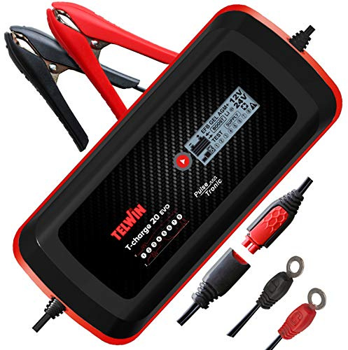 Telwin 807596 Pulse Tronic 20 8a EVO T-Charge, 230V, 50-60Hz, 1ph, Schwarz/Rot